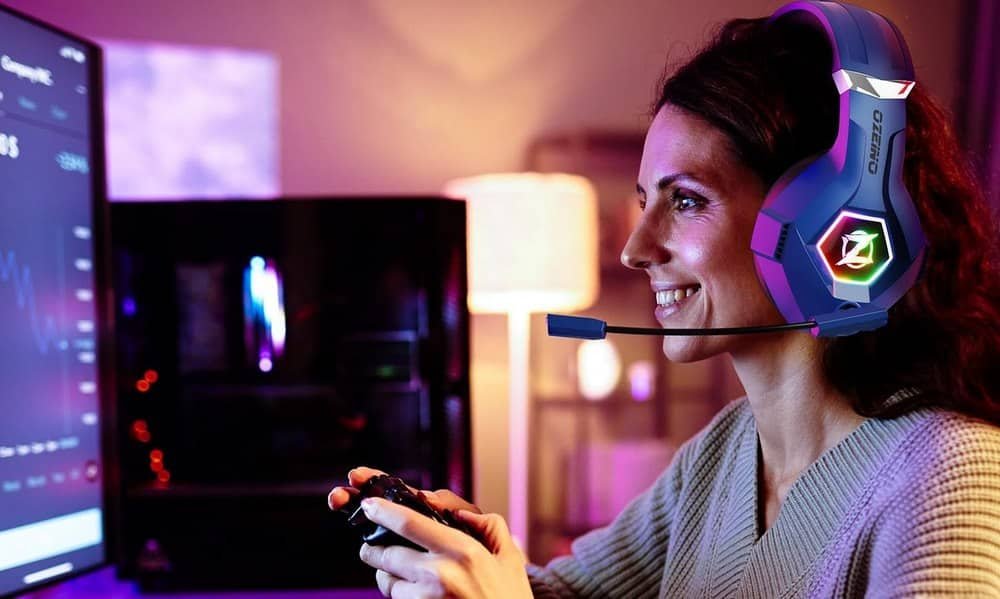 Casque Gaming Sans Fil Pour Ps4, Ps5, Pc - 2.4 Ghz Casque De Jeu Avec